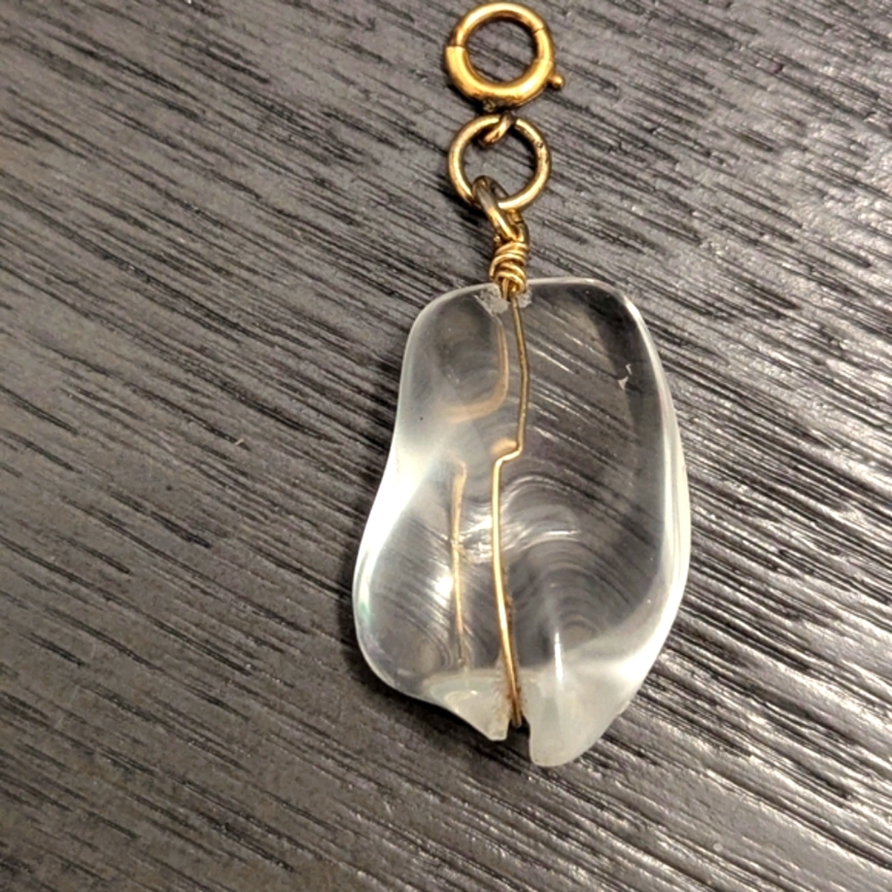 Vintage 12kt Gold Wire Wrapped Gemstone - Picture 1 of 6